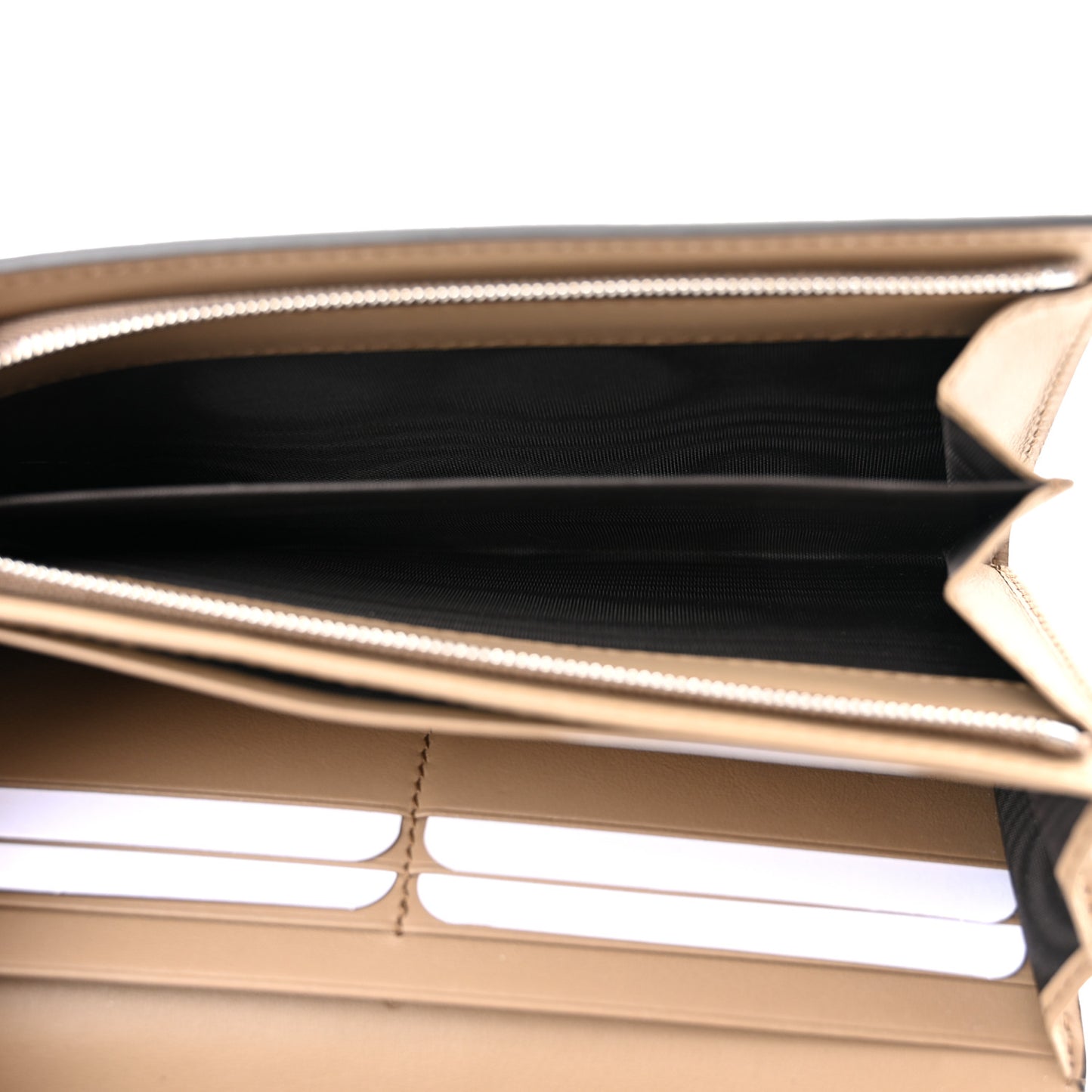 GG Supreme Monogram Dionysus Chain Clutch Wallet Beige Taupe