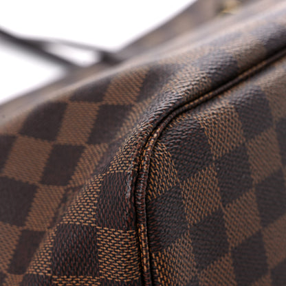 Louis Vuitton Damier Ebene Neo Neverfull MM Rose Ballerine 8 of 13