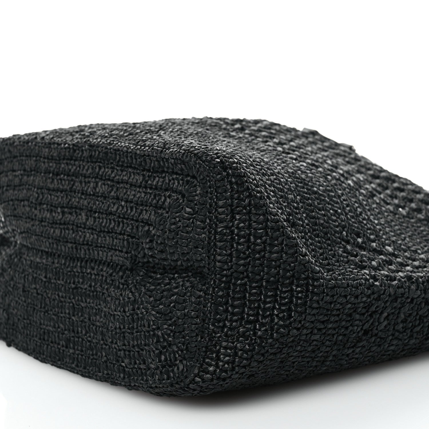 Saint Laurent Raffia Monogram Le 5 A 7 Medium Tote Black 10 of 10