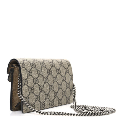 Gucci GG Supreme Monogram Super Mini Dionysus Shoulder Bag Taupe 3 of 10