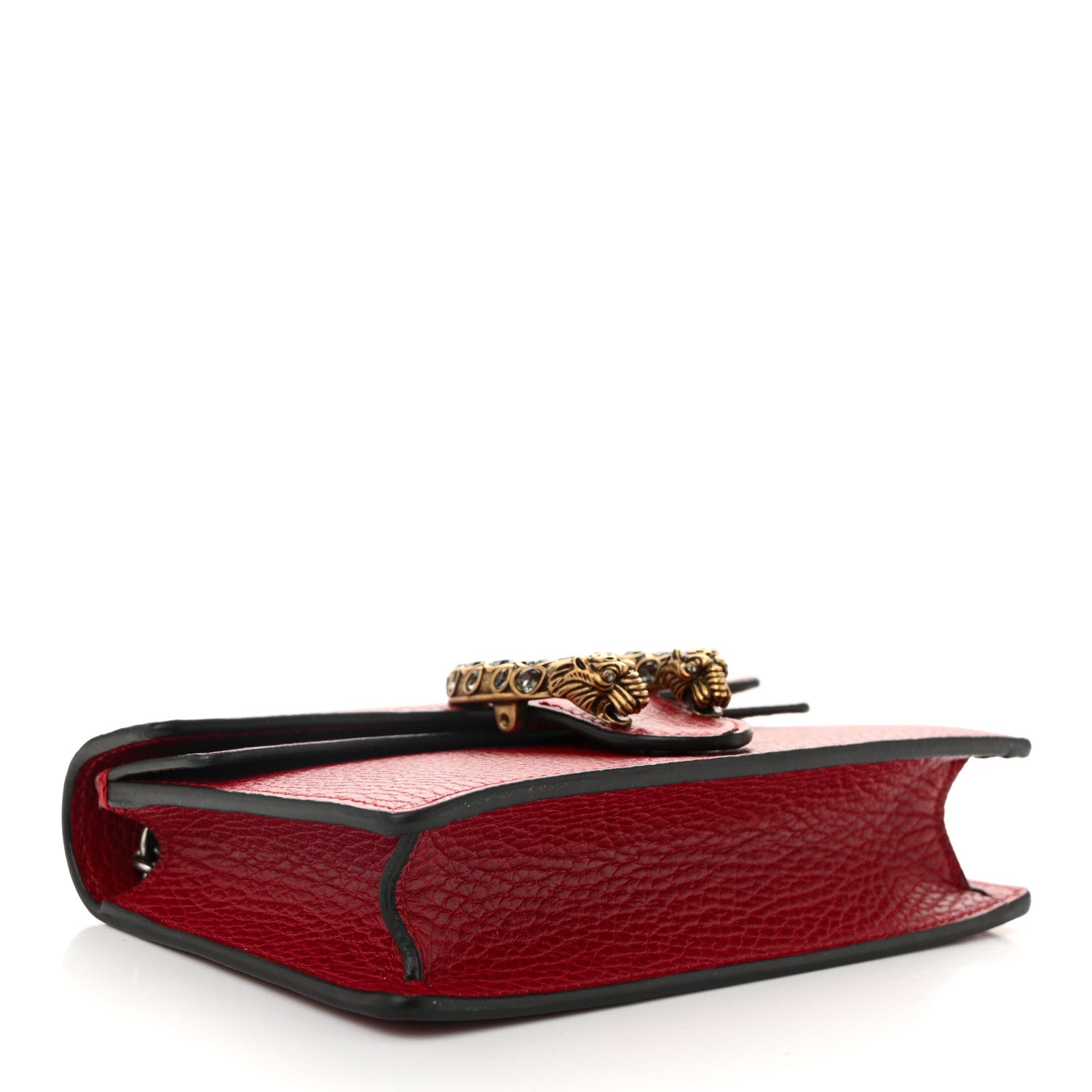 Gucci Calfskin Super Mini Dionysus Shoulder Bag Hibiscus Red 4 of 11