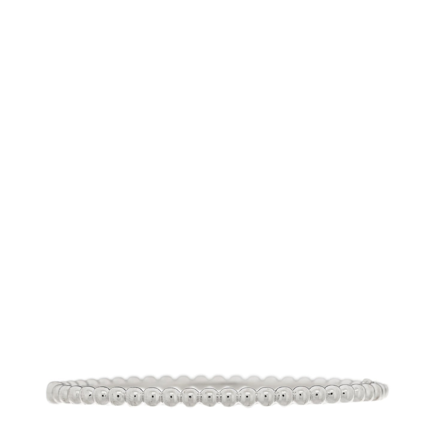 18K White Gold Perlee Pearls of Gold Bracelet S
