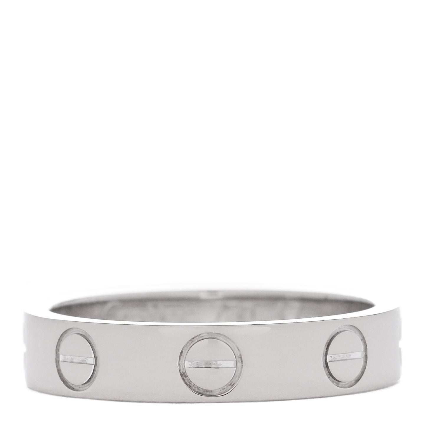 18K White Gold 3.5mm LOVE Wedding Band Ring 47 4