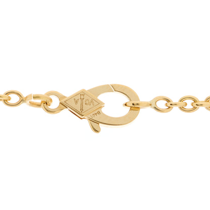 Van Cleef & Arpels 18K Yellow Gold Mother of Pearl Pure Alhambra Pendant Necklace 4 of 6
