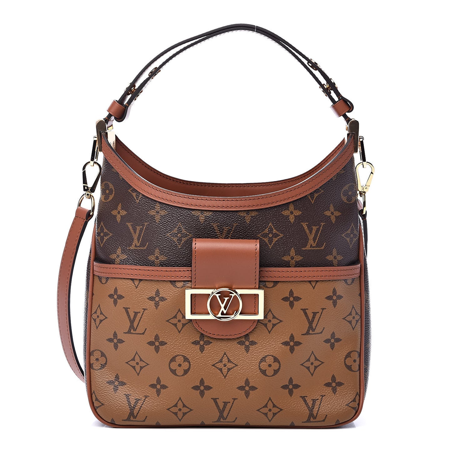 Reverse Monogram Dauphine Hobo PM