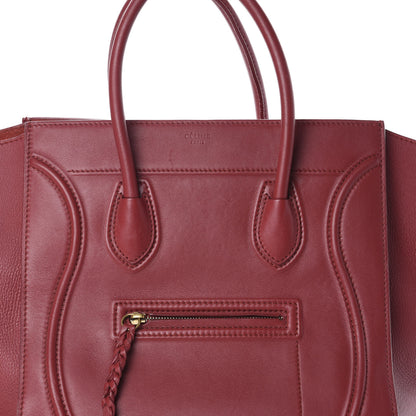 Celine Supple Calfskin Medium Phantom Luggage Red 7 of 9