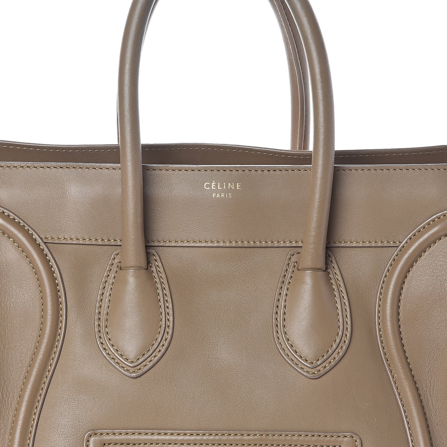 Celine Smooth Calfskin Mini Luggage Dune 7 of 15