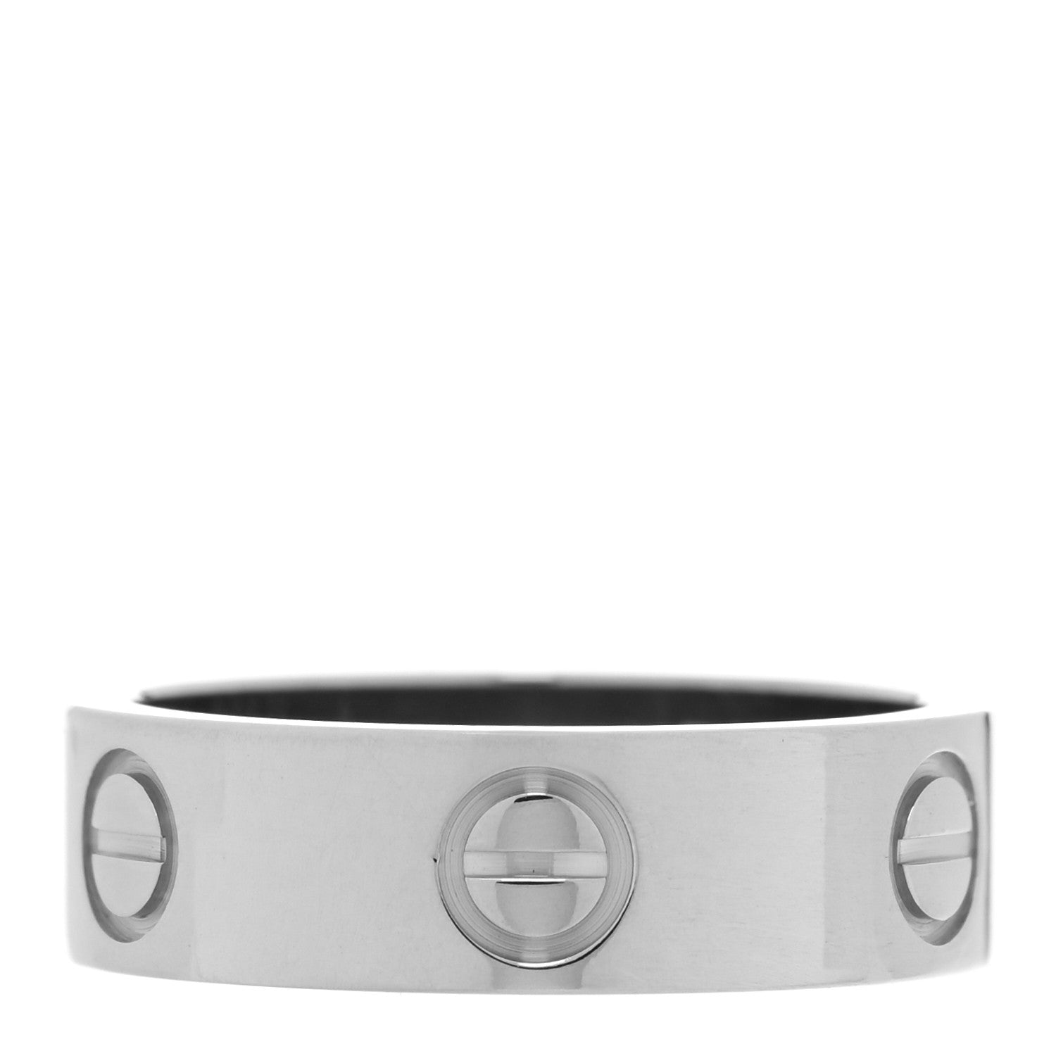 Cartier 18K White Gold 5.5mm LOVE Ring 52 6 1 of 4