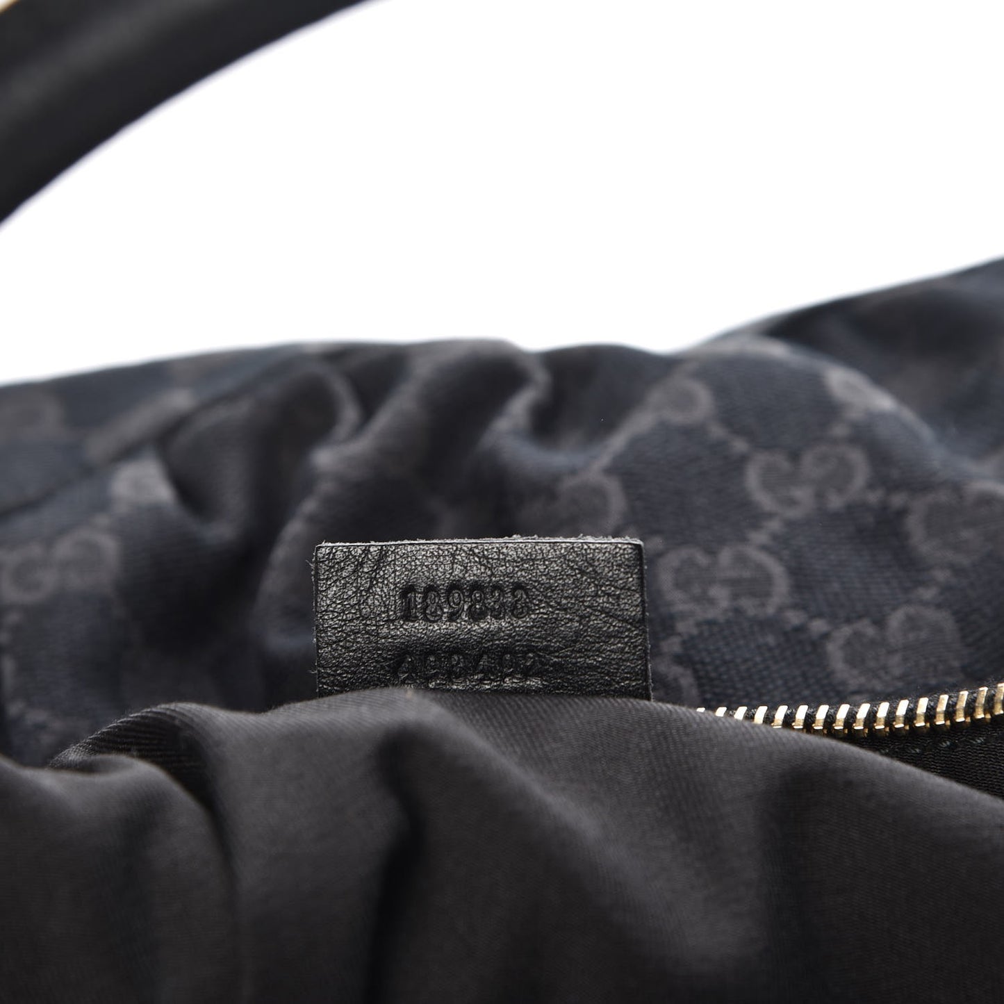 Monogram Large D Gold Hobo Black