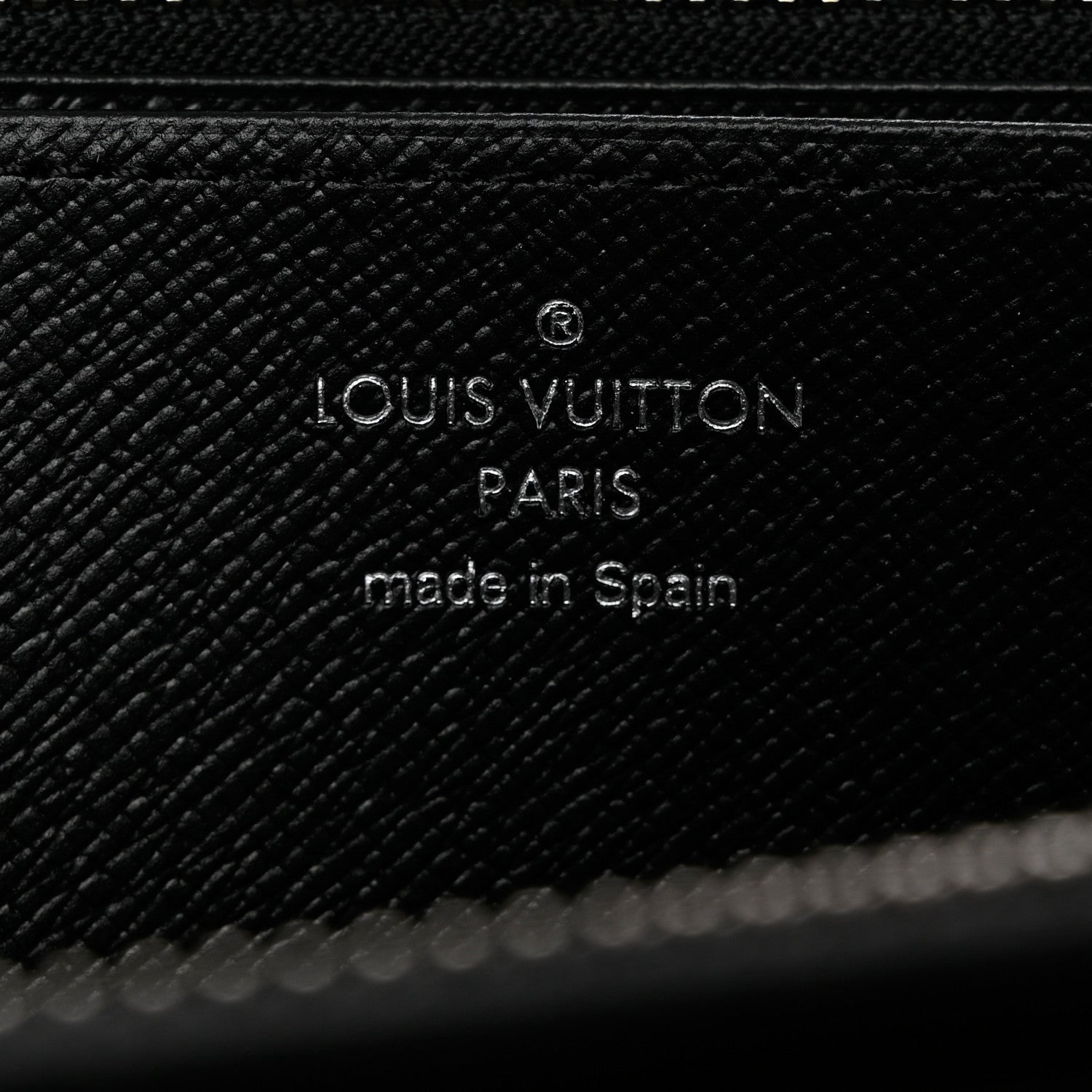 Louis Vuitton Epi LV Stories Zippy Wallet Black 6 of 7