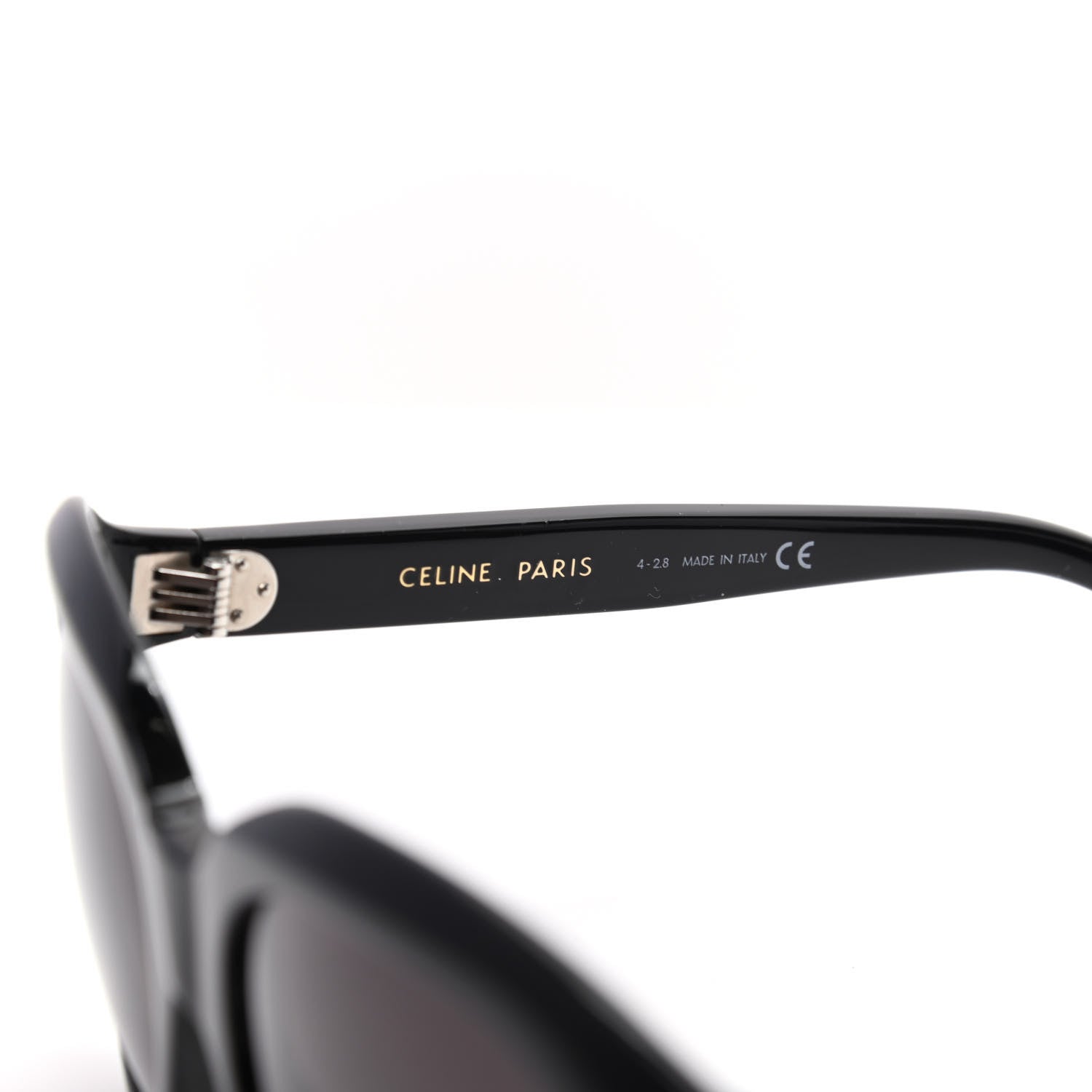 Celine Acetate Round Sunglasses CL400711 Black 5 of 6