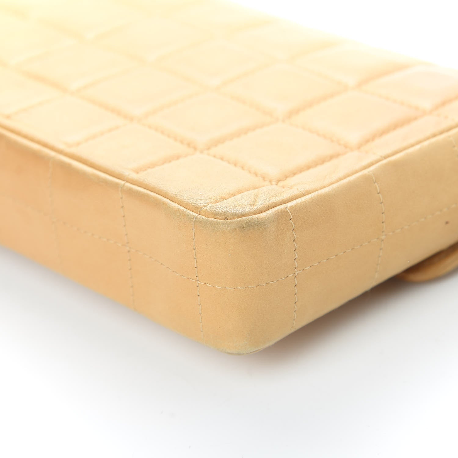 Chanel Lambskin East West Chocolate Bar Flap Beige 12 of 23