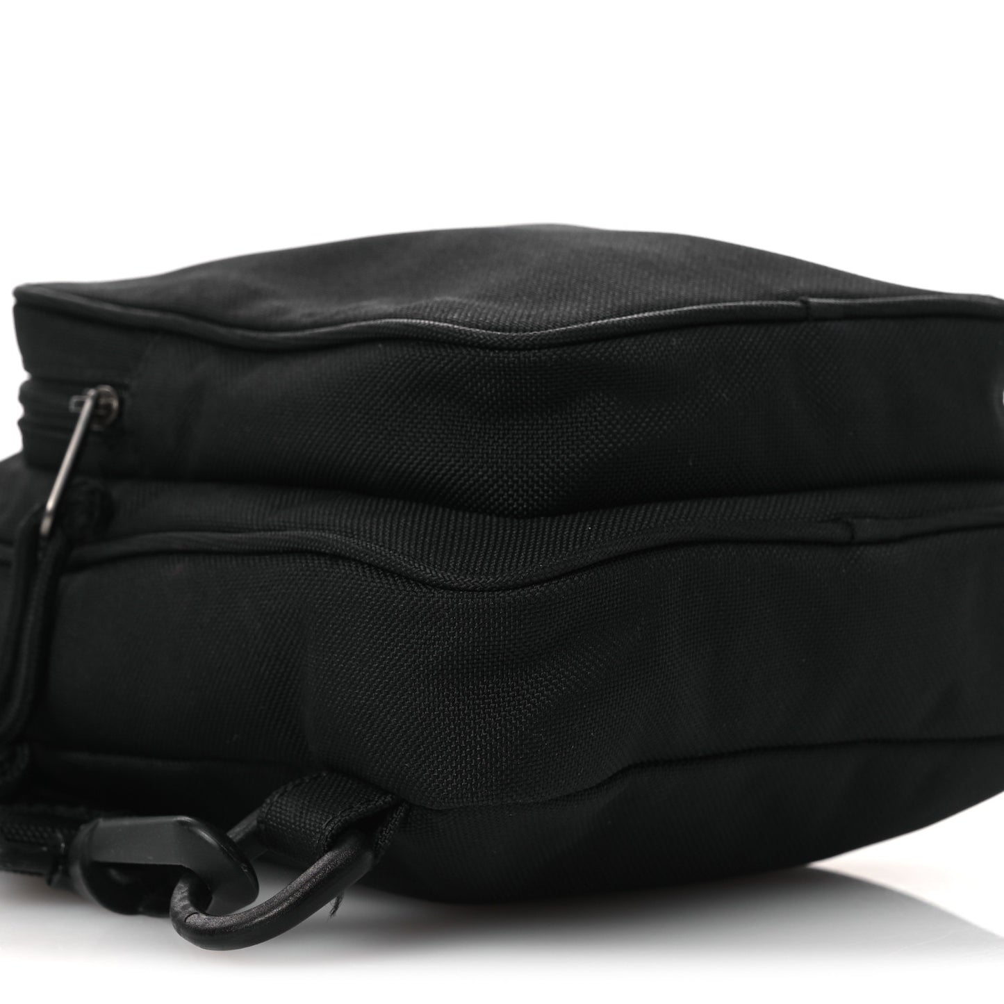 Nylon Logo Explorer Crossbody Messenger Bag Black