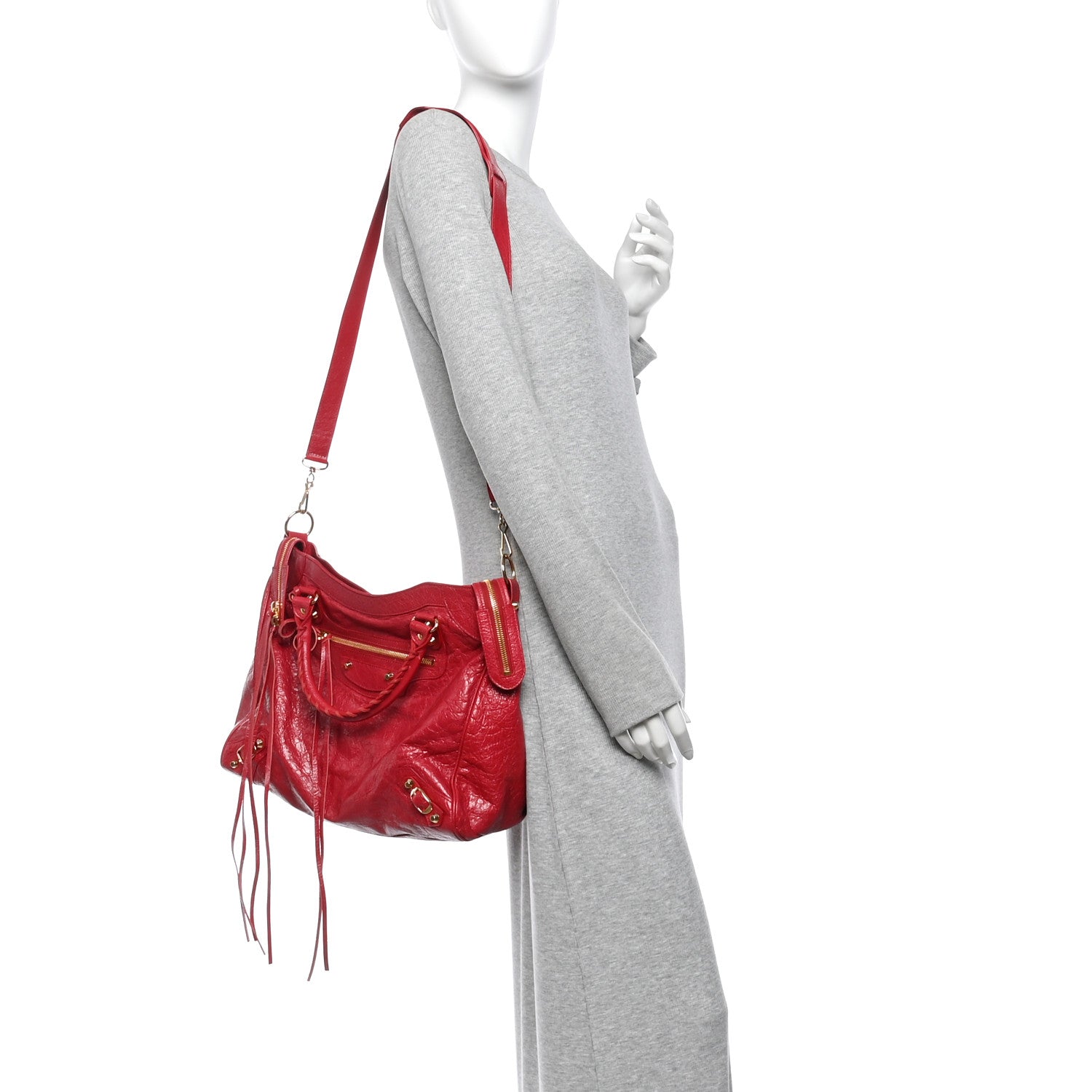 Balenciaga Agneau Classic Gold Hardware Velo Rouge Sapphire 2 of 11