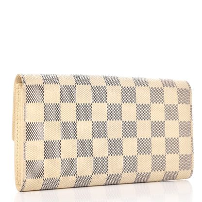 Louis Vuitton Damier Azur Sarah Wallet 3 of 9