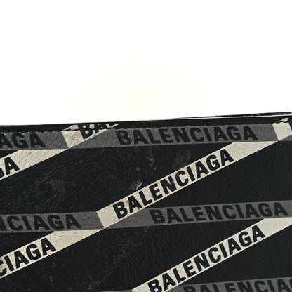 Balenciaga Calfskin Losange Monogram Plastic Tote Black Grey 10 of 10