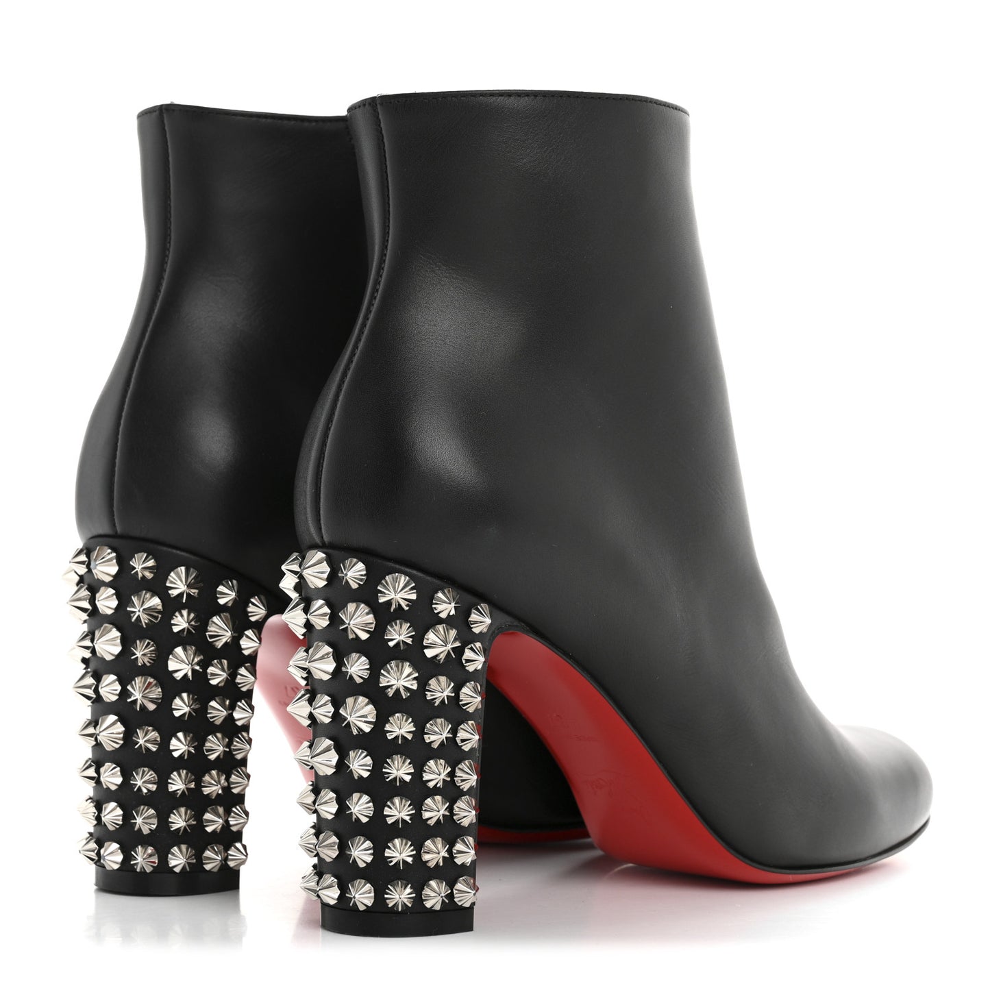 Smooth Calfskin Suzi Folk 85 Ankle Boots 37 Black