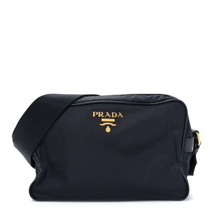 Prada Tessuto Nylon Soft Calf Camera Bag Baltico 1 of 13