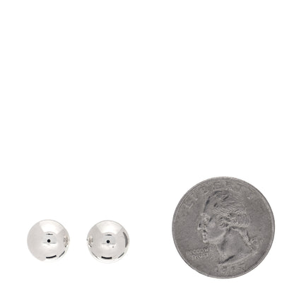 Tiffany Sterling Silver 10mm HardWear Ball Earrings 2 of 5