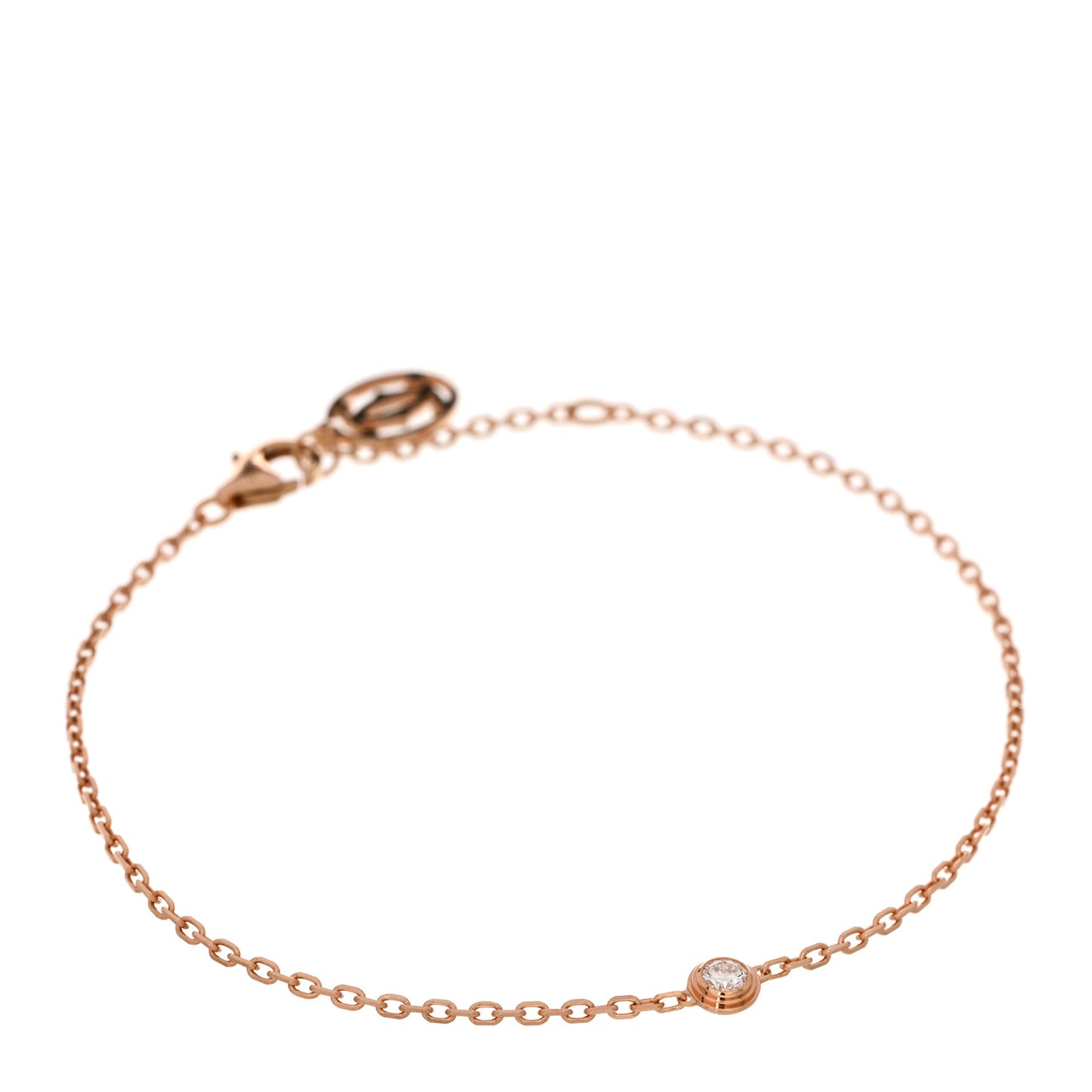 18K Pink Gold Diamond XS D'Amour Bracelet