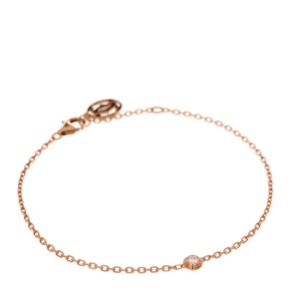 Cartier 18K Pink Gold Diamond XS D'Amour Bracelet 1 of 4