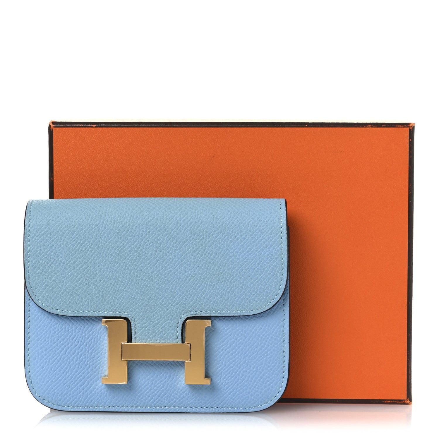 Hermes Epsom Constance Slim Wallet Celeste 10 of 10