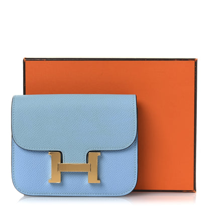 Hermes Epsom Constance Slim Wallet Celeste 10 of 10