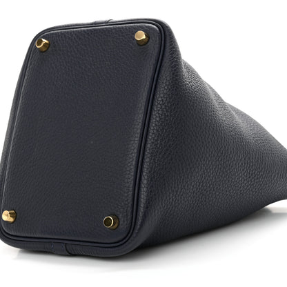 Hermes Taurillon Clemence Picotin Lock 18 PM Bleu Nuit 10 of 10