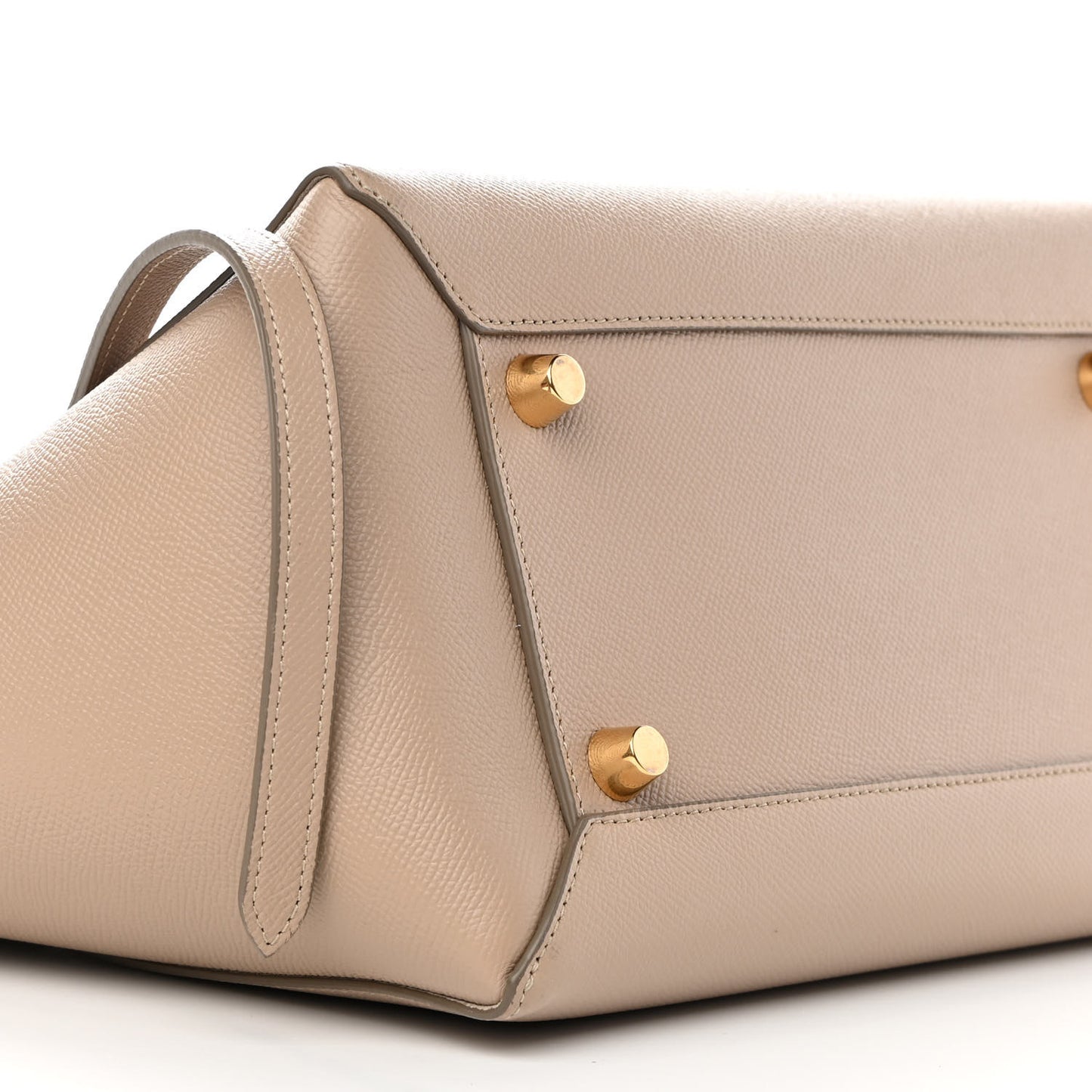Grained Calfskin Mini Belt Bag Light Taupe