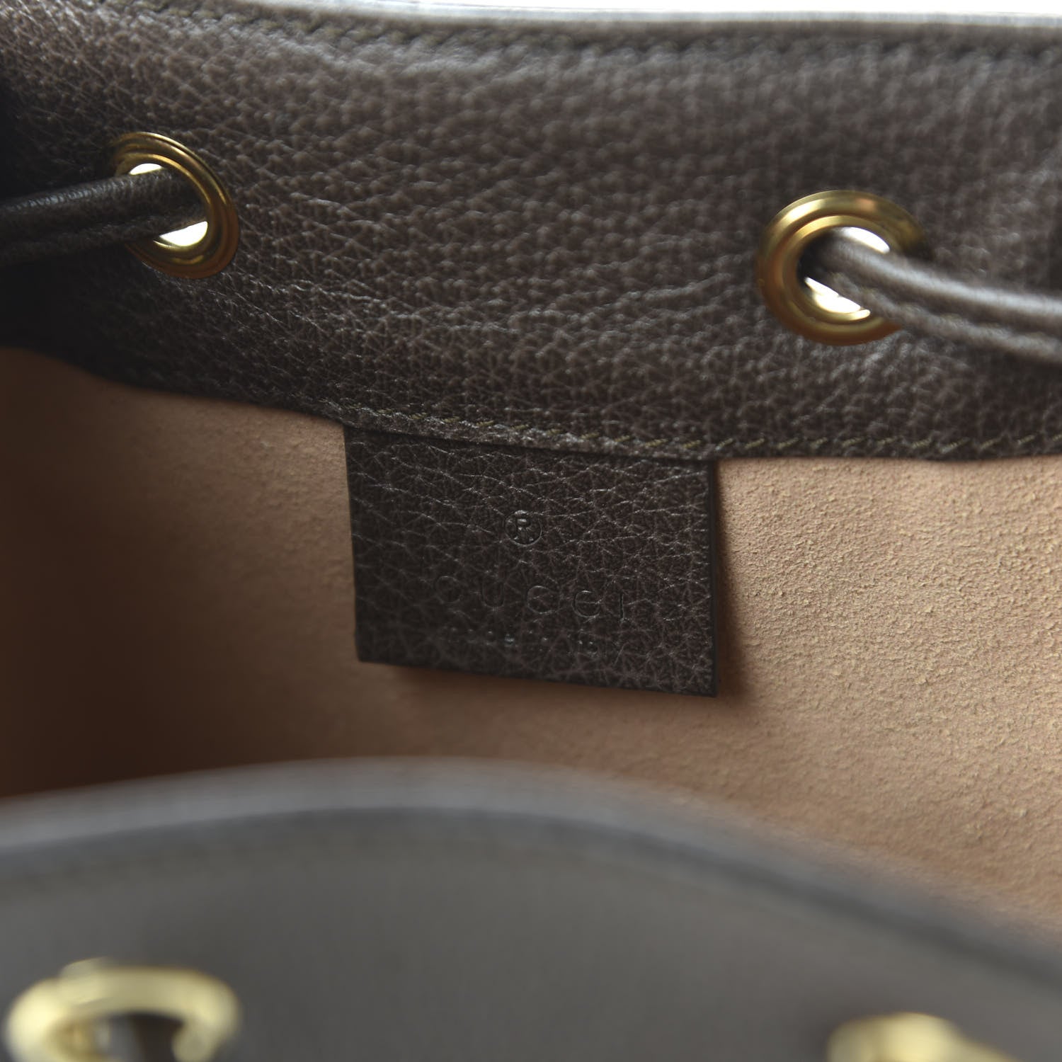 Gucci GG Supreme Monogram Web Mini Ophidia Bucket Bag Brown 8 of 11