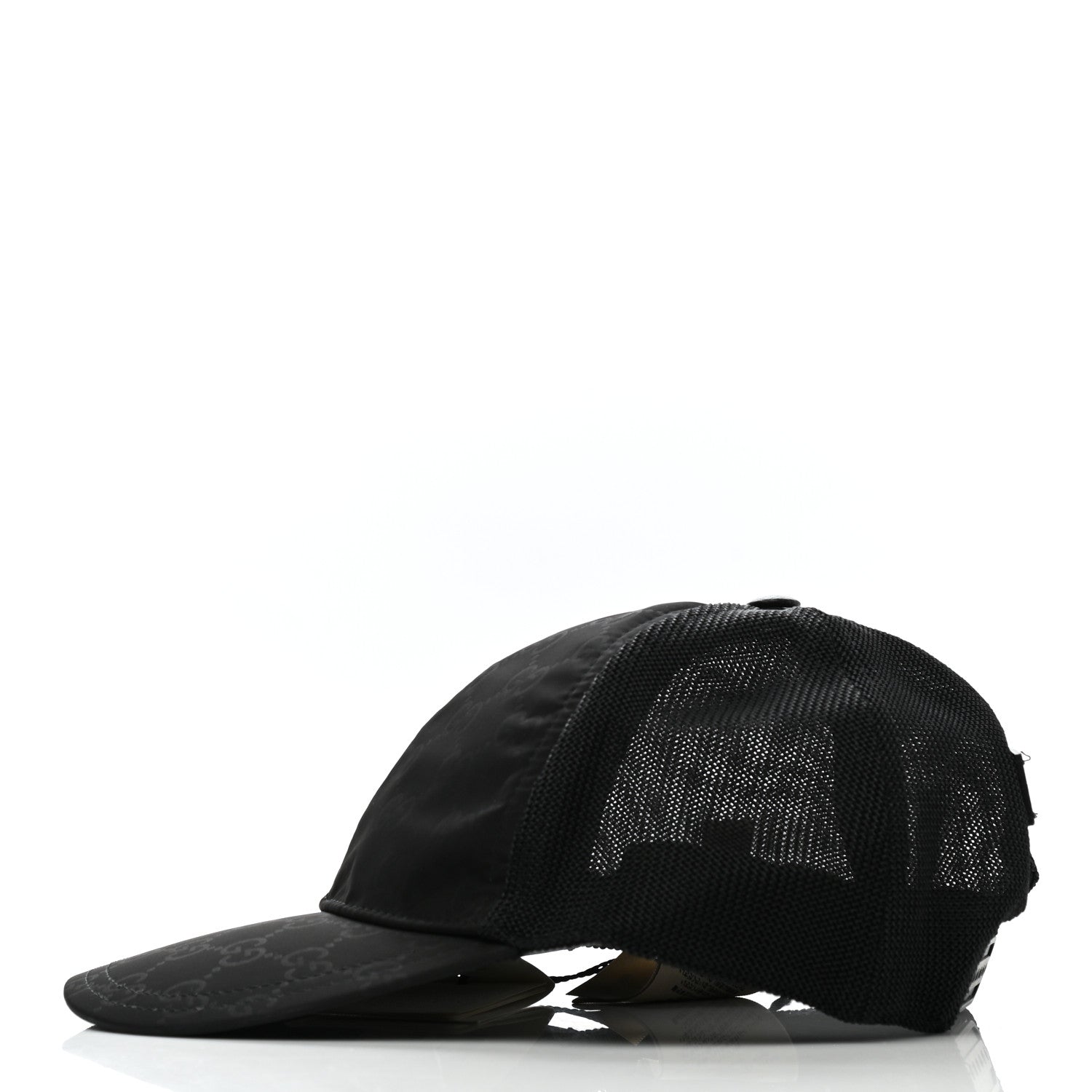 Gucci Nylon Monogram Baseball Hat S Black 5 of 13