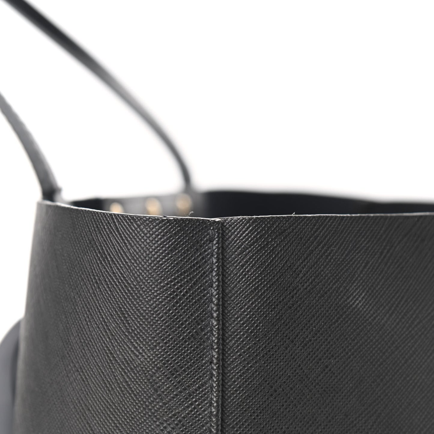 Textured Coated Canvas Rottweiler Pint Large Antigona Tote Black