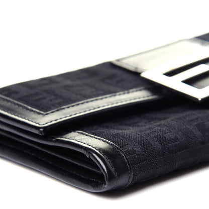 Fendi Zucchino Forever Continental Wallet Black 9 of 12