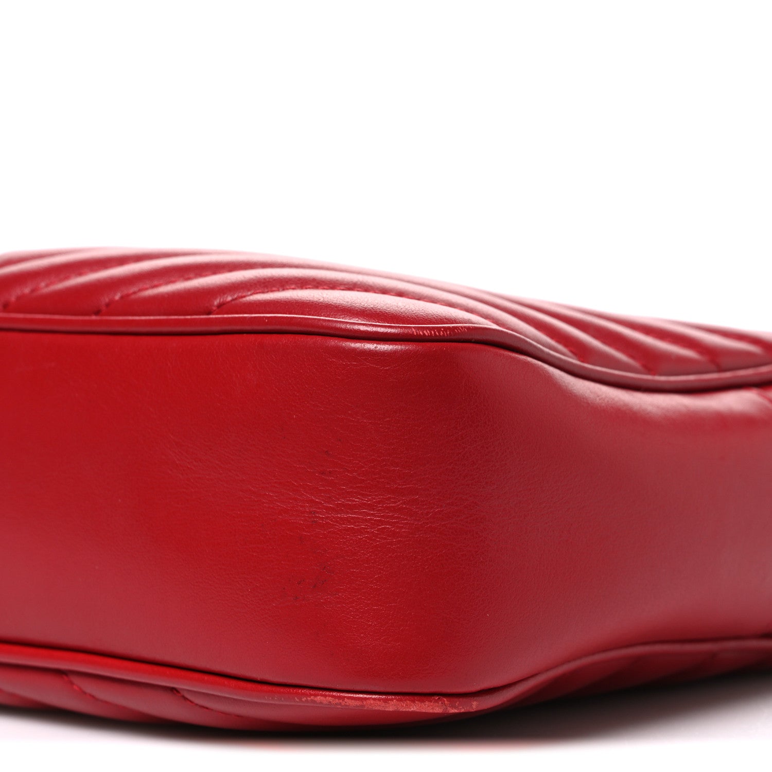 Saint Laurent Calfskin Matelasse Monogram Lou Camera Bag Red 10 of 11