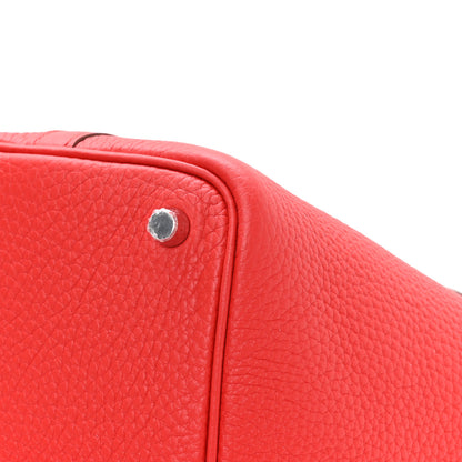 Hermes Taurillon Clemence Picotin Lock 18 PM Rouge de Coeur 11 of 12