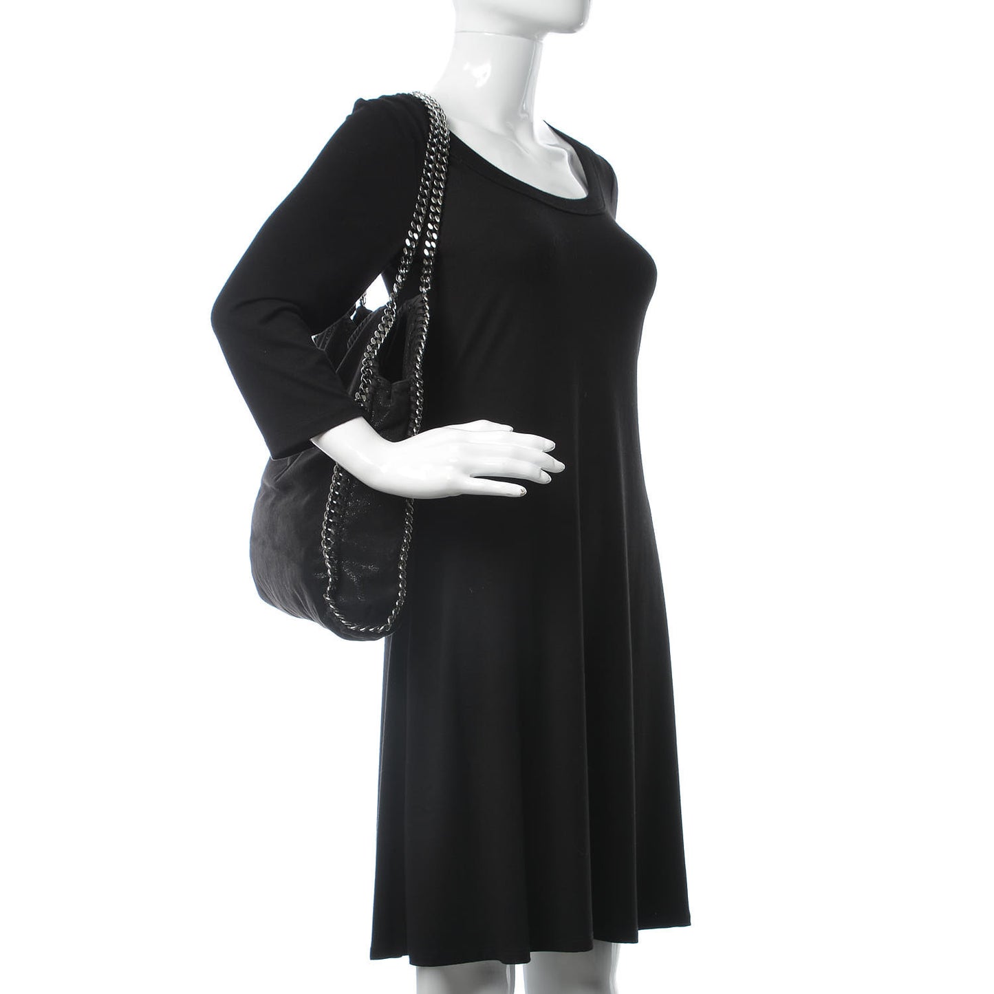 Shaggy Deer Small Falabella Tote Black