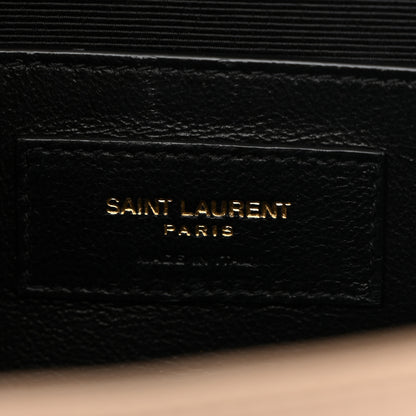 Saint Laurent Grain De Poudre Medium Monogram Kate Satchel Nude Powder 6 of 11