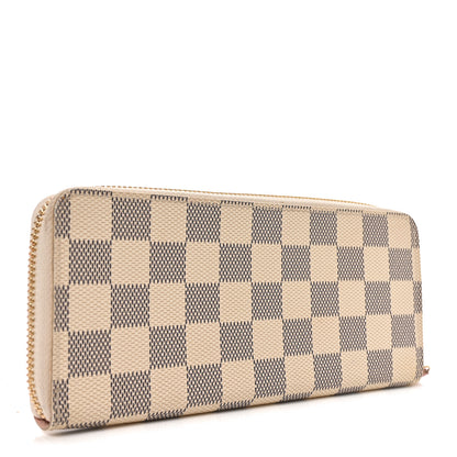 Louis Vuitton Damier Azur Clemence Wallet Rose Ballerine 3 of 6