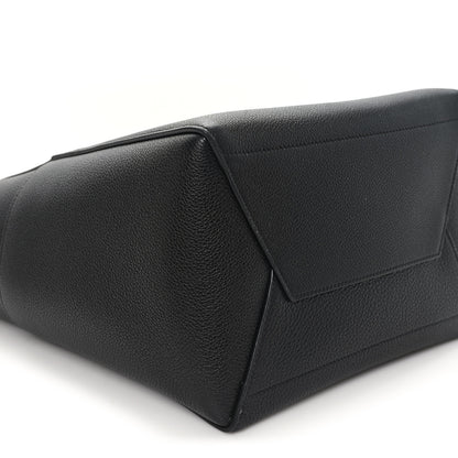 Celine Soft Grained Calfskin Sangle Bucket Bag Black 7 of 9