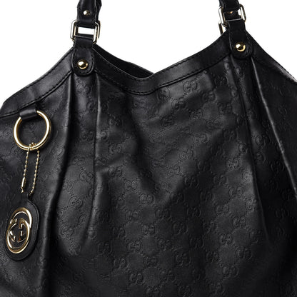 Gucci Guccissima Large Sukey Tote Black 17 of 17