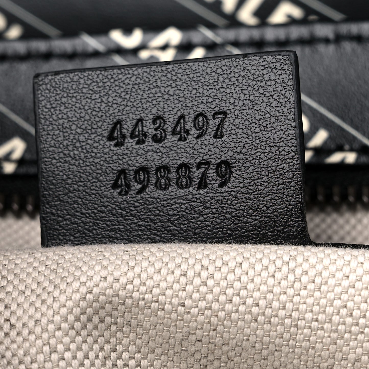 X BALENCIAGA Calfskin Matelasse Logo Print Small GG Marmont Shoulder Bag Black