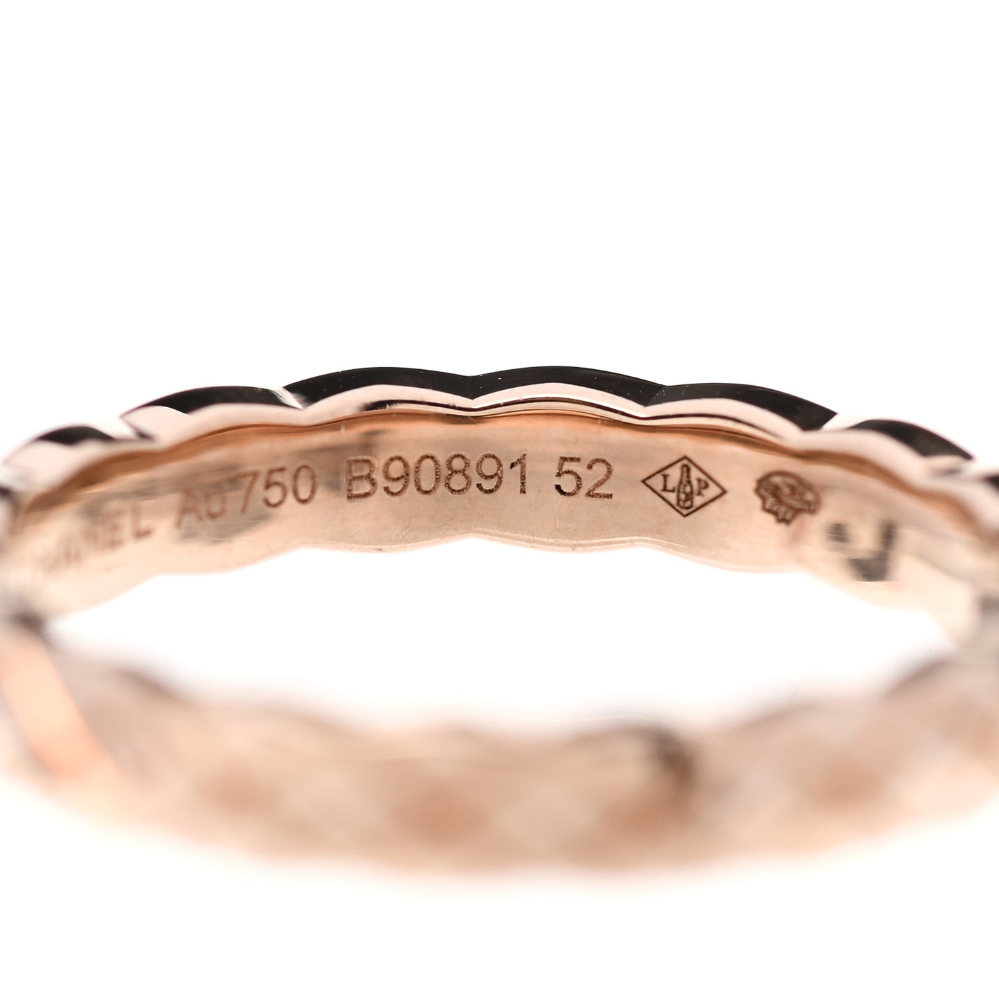 18K Beige Gold Mini Coco Crush Ring 52 6