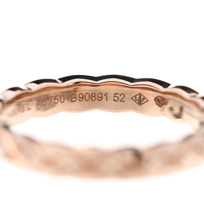 Chanel 18K Beige Gold Mini Coco Crush Ring 52 6 4 of 5