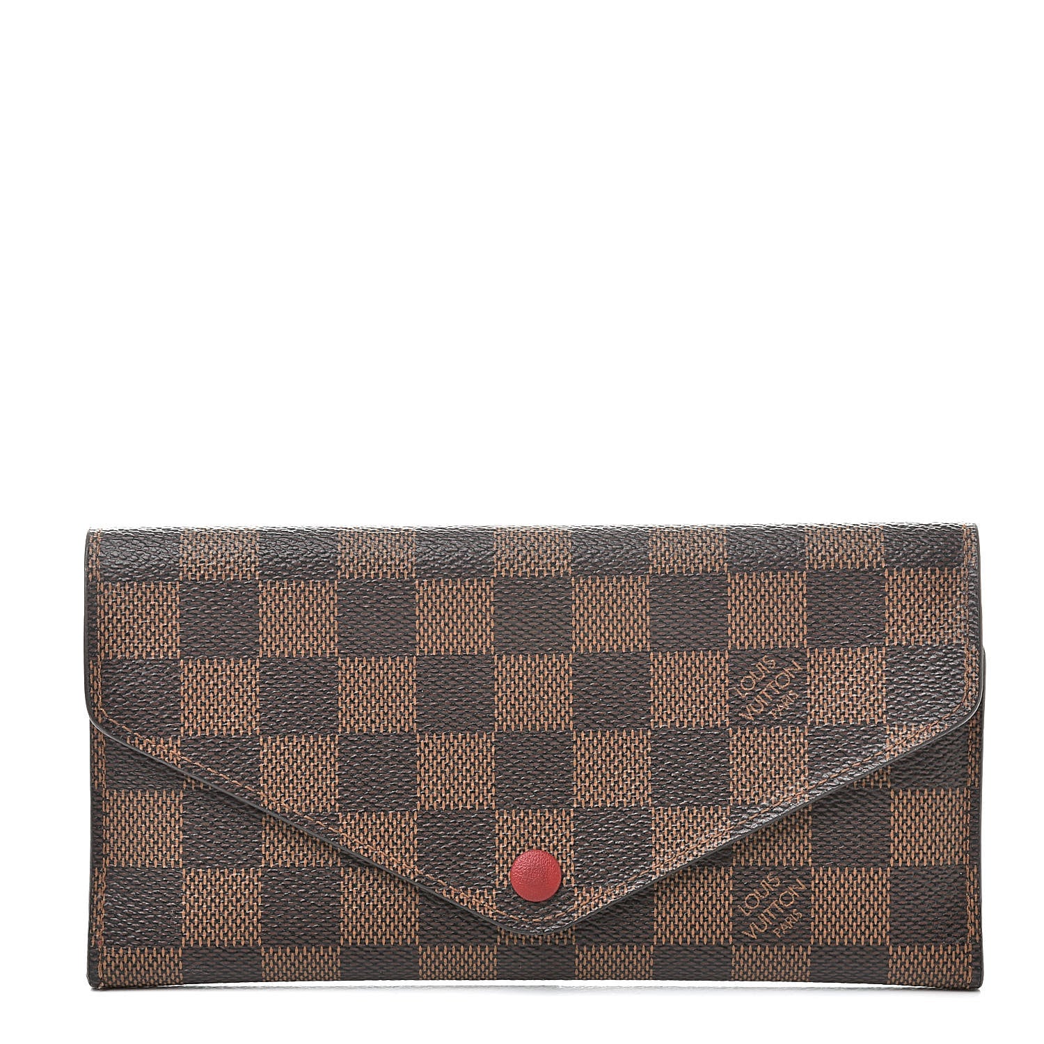 Louis Vuitton Damier Ebene Josephine Wallet Red 1 of 10