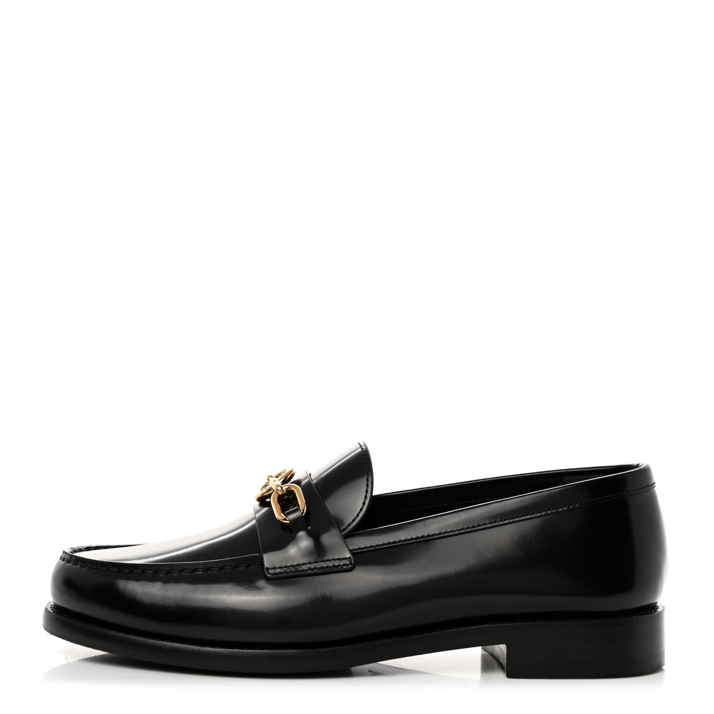 Glazed Calfskin Chess Flat Loafer 39