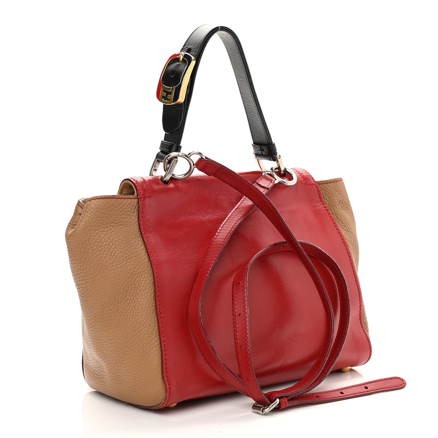 Cuoio Suede Silvana Bag Cammello Rosso Black Cuoio