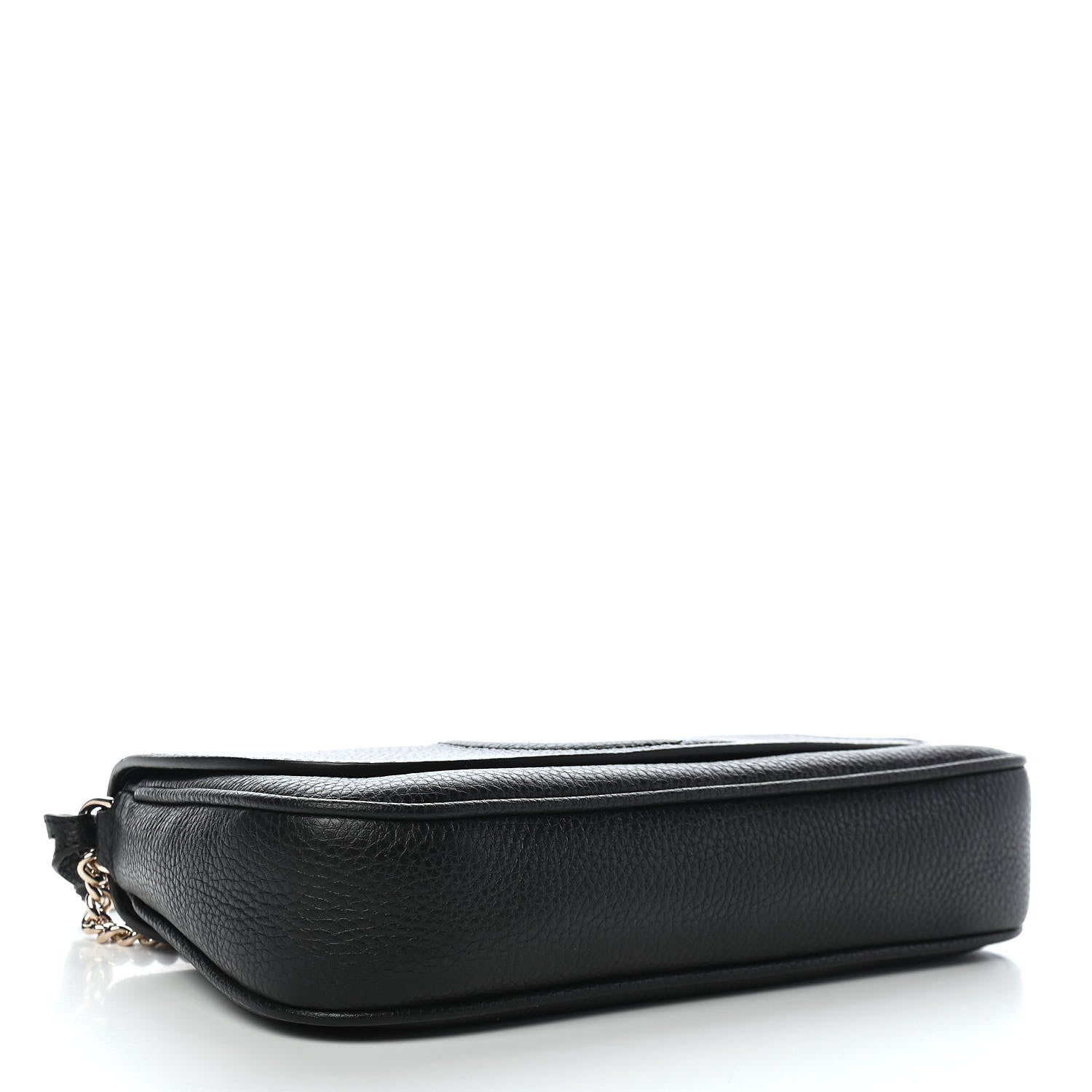 Gucci Pebbled Calfskin Medium Soho Flap Crossbody Black 4 of 9