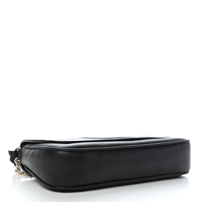 Gucci Pebbled Calfskin Medium Soho Flap Crossbody Black 4 of 9