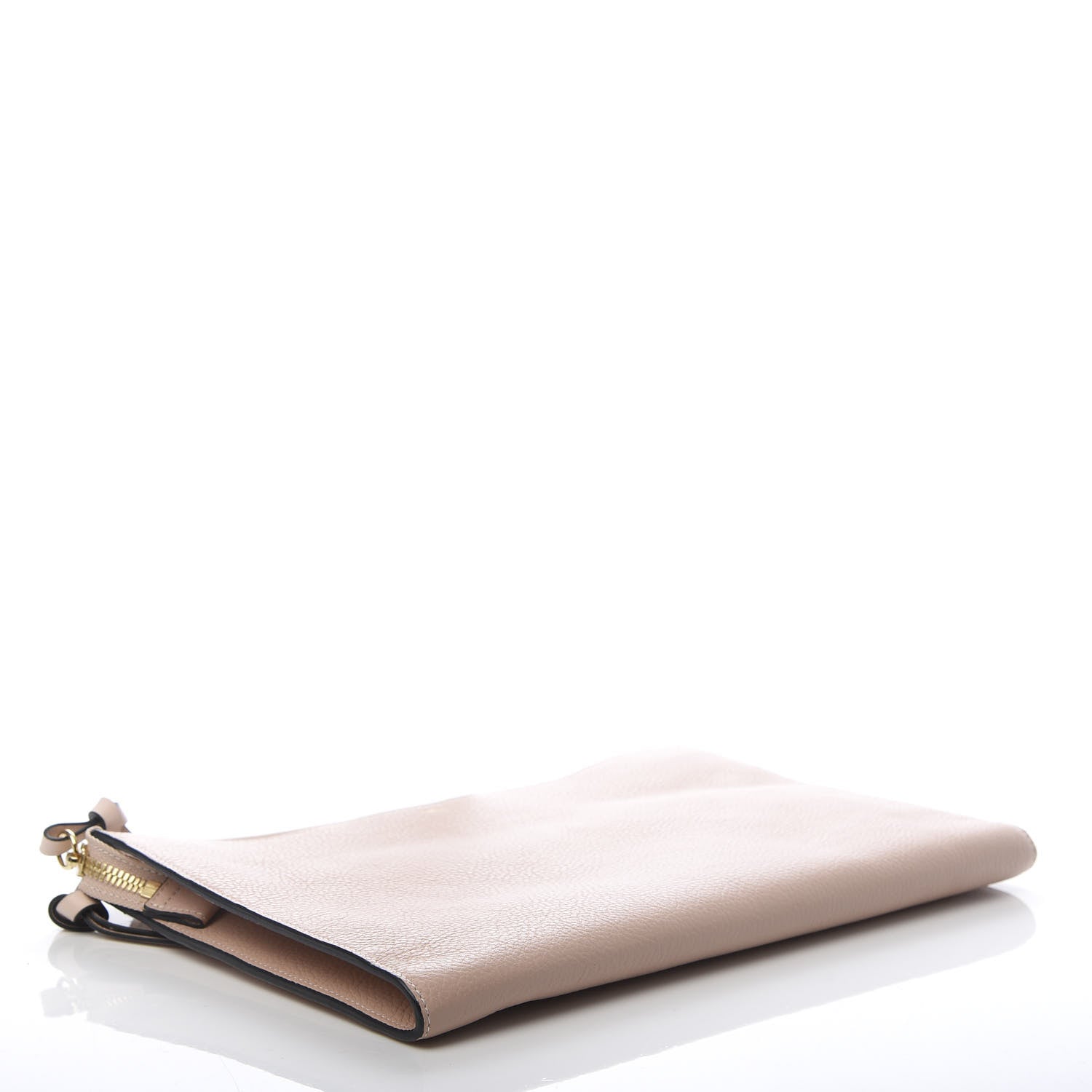 Chloe Calfskin Alphabet Flat Pouch Clutch Blush Nude 4 of 8