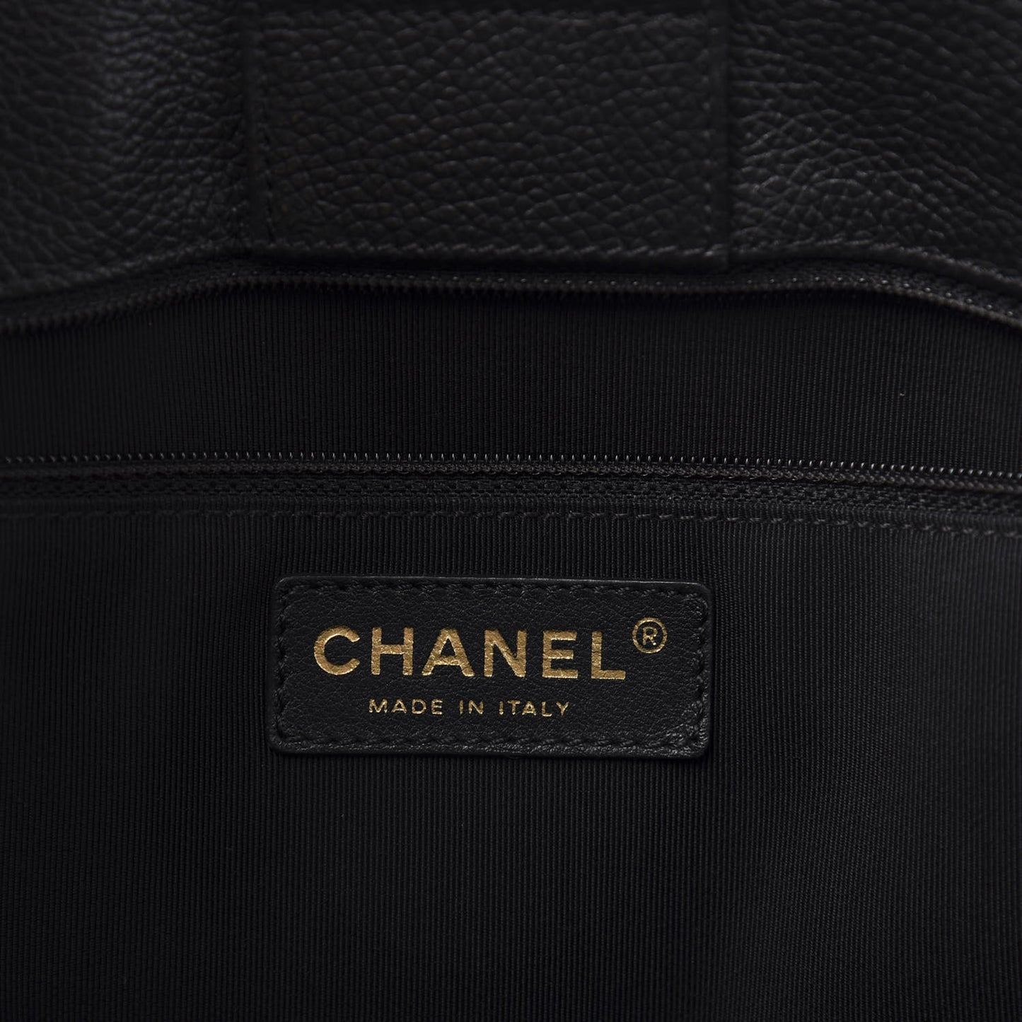 Calfskin Cerf Executive Shopper Tote Black